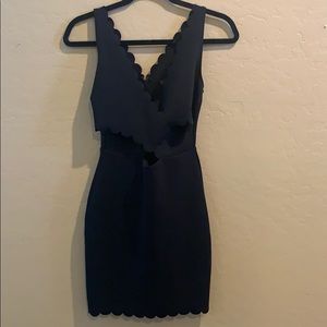 Topshop black bodycon dress